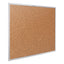Classic Series Cork Bulletin Board, 96 X 48, Natural Surface, Silver Anodized Aluminum Frame