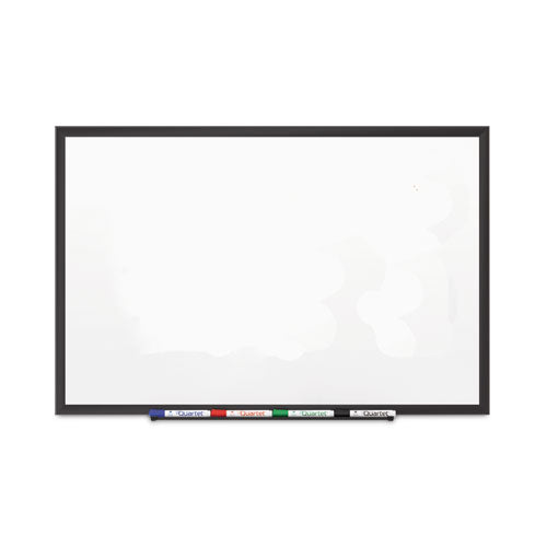 Classic Series Porcelain Magnetic Dry Erase Board, 48 X 36, White Surface, Black Aluminum Frame