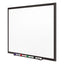 Classic Series Porcelain Magnetic Dry Erase Board, 60 X 36, White Surface, Black Aluminum Frame