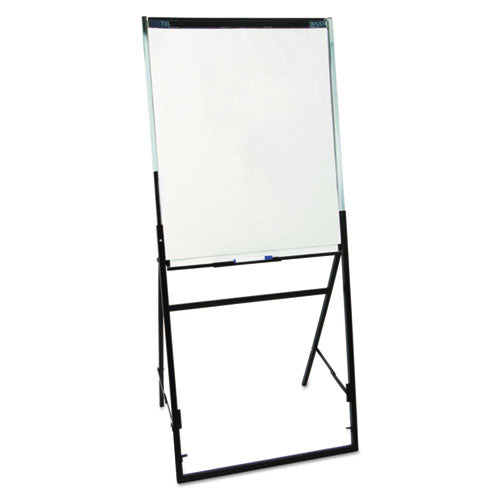 Futura Dry Erase Presentation Easel, 26 X 35, White Surface, Black Steel Frame