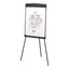 Magnetic Dry Erase Easel, 27 X 35, Graphite Surface, Graphite Plastic Frame