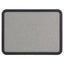 Contour Granite Board, 36 X 24, Granite Gray Surface, Black Plastic Frame