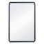 Contour Dry Erase Board, 24 X 18, Melamine White Surface, Black Plastic Frame