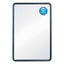 Contour Dry Erase Board, 48 X 36, Melamine White Surface, Black Plastic Frame
