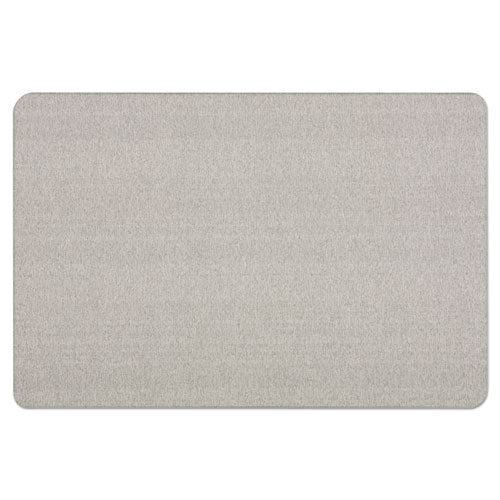 Oval Office Fabric Board, 36 X 24, Gray Surface