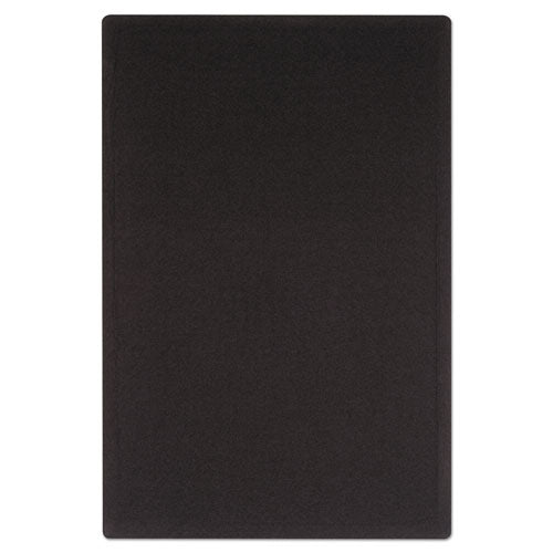 Oval Office Fabric Board, 48 X 36, Black Surface