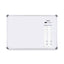 Euro-style Magnetic Dry-erase Aluminum Frame Boards, 36 X 24, White Surface, Silver Aluminum Frame