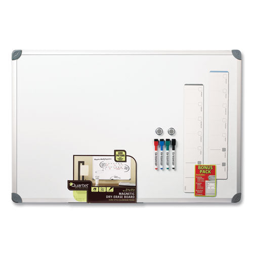 Euro-style Magnetic Dry-erase Aluminum Frame Boards, 36 X 24, White Surface, Silver Aluminum Frame