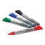 Premium Glass Board Dry Erase Marker, Broad Bullet Tip, Black, Dozen