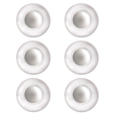 Glass Magnets, Large, Clear, 0.45" Diameter, 6/pack