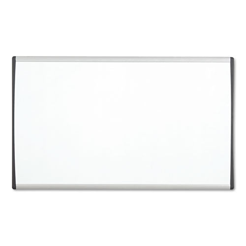 Arc Frame Cubicle Dry Erase Board, 24 X 14, White Surface, Silver Aluminum Frame