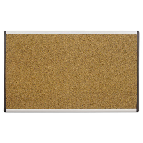 Arc Frame Cubicle Cork Board, 24 X 14, Natural Surface, Silver Aluminum Frame