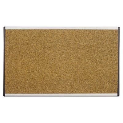 Arc Frame Cubicle Cork Board, 24 X 14, Natural Surface, Silver Aluminum Frame