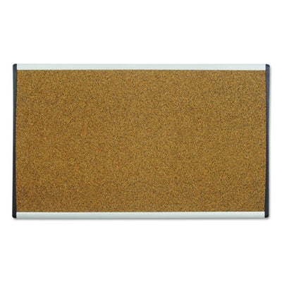 Arc Frame Cubicle Cork Board, 24 X 14, Natural Surface, Silver Aluminum Frame