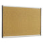 Arc Frame Cubicle Cork Board, 30 X 18, Natural Surface, Silver Aluminum Frame