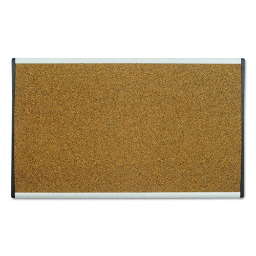 Arc Frame Cubicle Cork Board, 30 X 18, Natural Surface, Silver Aluminum Frame