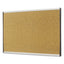 Arc Frame Cubicle Cork Board, 30 X 18, Natural Surface, Silver Aluminum Frame