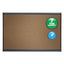 Prestige Bulletin Board, Brown Graphite-blend Surface, 48 X 36, Graphite Gray Aluminum Frame