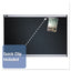 Prestige Embossed Foam Bulletin Board, 36 X 24, Black Surface, Silver Aluminum Frame