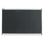 Prestige Black Embossed Foam Bulletin Board, 48 X 36, Black Surface, Silver Aluminum/plastic Frame
