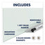 Invisamount Magnetic Glass Marker Board, 39 X 22, White Surface