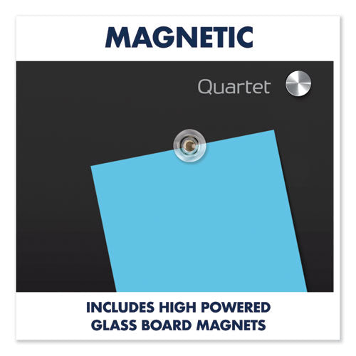 Infinity Glass Marker Board, 48 X 36, Black Surface