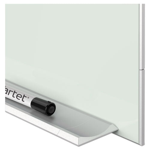 Element Framed Magnetic Glass Dry-erase Boards, 74 X 42, White Surface, Silver Aluminum Frame