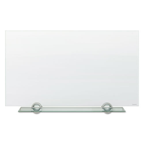 Invisamount Magnetic Glass Marker Board, 85 X 48, White Surface