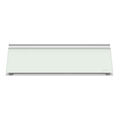 Glass Dry Erase Desktop Computer Pad, 18 X 6, White Surface