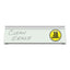 Glass Dry Erase Desktop Computer Pad, 18 X 6, Marble Surface