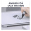 Glass Dry Erase Desktop Computer Pad, 18 X 6, White Surface