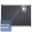 Prestige Plus Magnetic Fabric Bulletin Boards, 36 X 24, Gray Surface, Silver Aluminum Frame