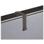 Cubicle Partition Hangers, For 1.5" To 2.5" Thick Partition Walls, Black, 2/set