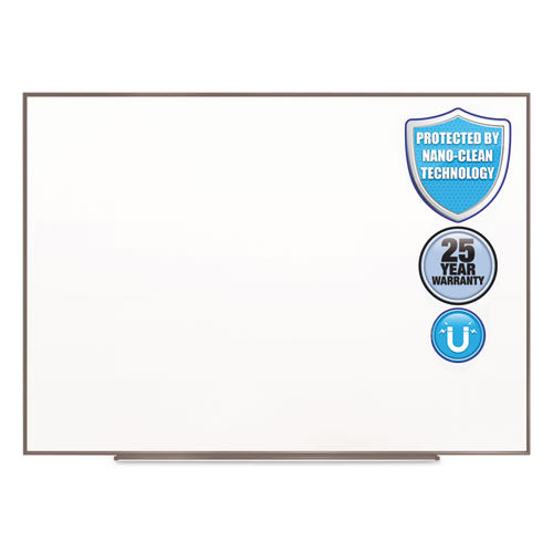 Fusion Nano-clean Magnetic Whiteboard, 72 X 48, White Surface, Silver Aluminum Frame