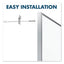 Fusion Nano-clean Magnetic Whiteboard, 96 X 48, White Surface, Silver Aluminum Frame