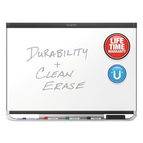 Prestige 2 Duramax Magnetic Porcelain, 48 X 36, White Surface, Mahogany Fiberboard/plastic Frame