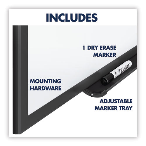 Classic Series Total Erase Dry Erase Boards, 48 X 36, White Surface, Black Aluminum Frame
