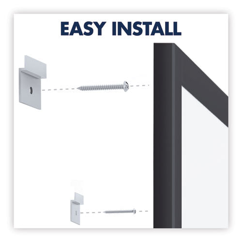 Classic Series Total Erase Dry Erase Boards, 60 X 36, White Surface, Black Aluminum Frame