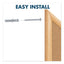 Bulletin/dry-erase Board, Melamine/cork, 36 X 24, White/brown Surface, Oak Finish Frame
