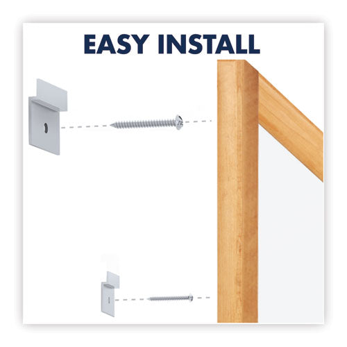 Classic Series Total Erase Dry Erase Boards, 36 X 24, White Surface, Oak Fiberboard Frame