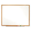 Classic Series Total Erase Dry Erase Boards, 72 X 48, White Surface, Oak Fiberboard Frame
