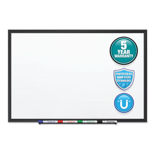 Classic Series Nano-clean Dry Erase Board, 36 X 24, White Surface, Black Aluminum Frame