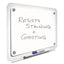 Iq Total Erase Translucent-edge Board, 11 X 7, White Surface, Clear Plastic Frame