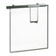 Workstation Privacy Screen, 36w X 48d, Translucent Clear/silver