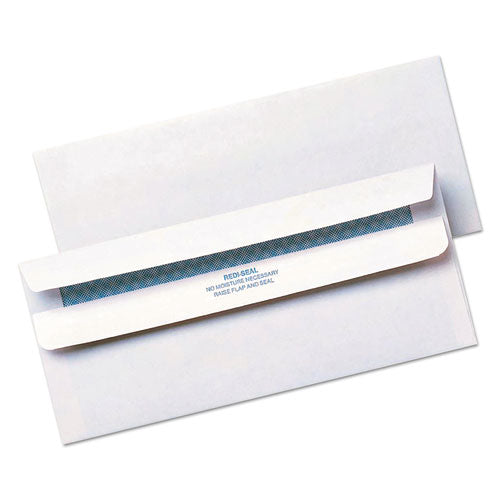 Redi-seal Envelope, #10, Commercial Flap, Redi-seal Adhesive Closure, 4.13 X 9.5, White, 500/box