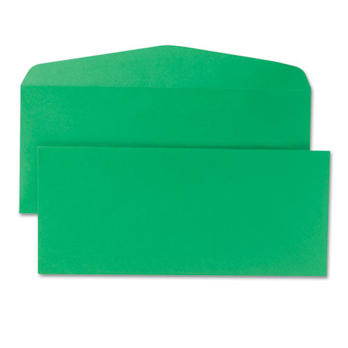 Colored Envelope, #10, Commercial Flap, Gummed Closure, 4.13 X 9.5, Green, 25/pack