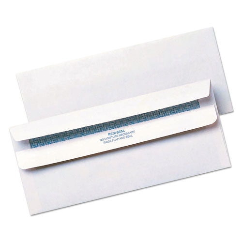 Redi-seal Security-tint Envelope, #10, Commercial Flap, Redi-seal Adhesive Closure, 4.13 X 9.5, White, 500/box