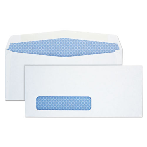 Security Tint Window Envelope, #9, Commercial Flap, Gummed Closure, 3.88 X 8.88, White, 500/box
