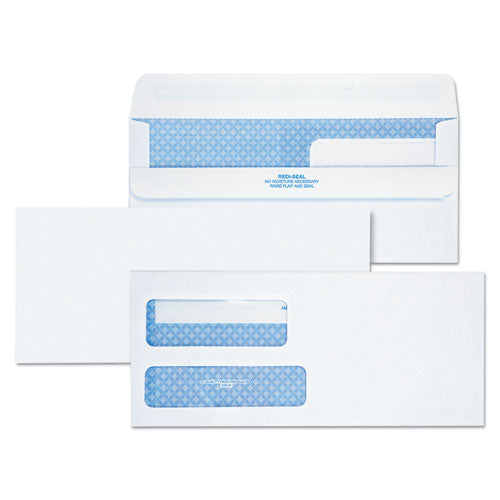 Redi-seal Envelope, Address Window, #10, Commercial Flap, Redi-seal Adhesive Closure, 4.13 X 9.5, White, 500/box