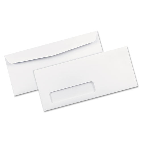 Park Ridge Embossed Executive Envelope, Address Window, #10, Commercial Flap, Gummed Closure, 4.13 X 9.5, White, 500/box